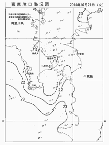 東京湾口海況図(2014/10/21)
