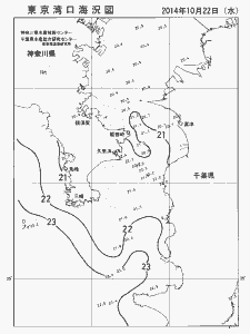東京湾口海況図(2014/10/22)