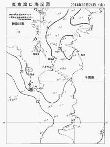 東京湾口海況図(2014/10/24)