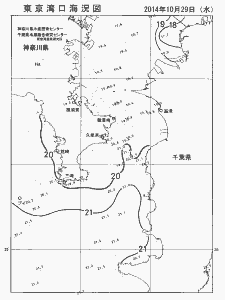 東京湾口海況図(2014/10/29)