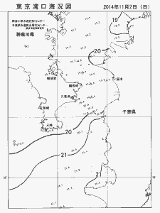 東京湾口海況図(2014/11/02)