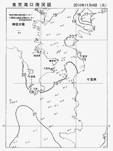 東京湾口海況図(2014/11/04)