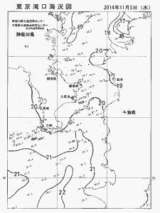 東京湾口海況図(2014/11/05)