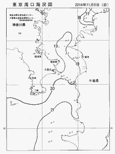 東京湾口海況図(2014/11/09)