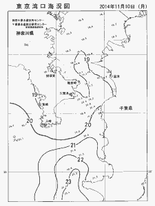 東京湾口海況図(2014/11/10)
