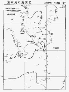 東京湾口海況図(2014/11/14)