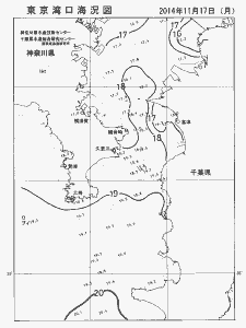 東京湾口海況図(2014/11/17)