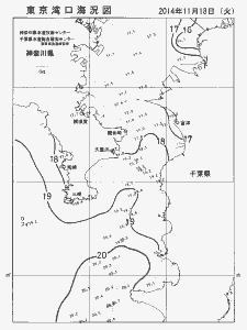 東京湾口海況図(2014/11/18)