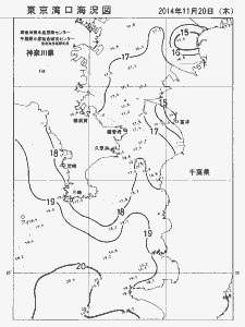 東京湾口海況図(2014/11/20)