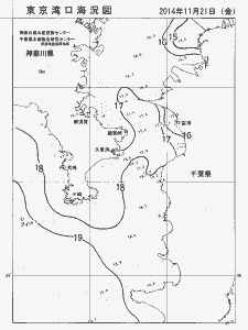 東京湾口海況図(2014/11/21)