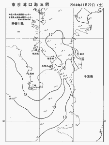 東京湾口海況図(2014/11/22)