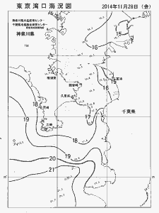 東京湾口海況図(2014/11/28)