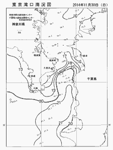 東京湾口海況図(2014/11/30)