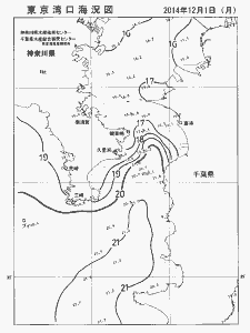 東京湾口海況図(2014/12/01)