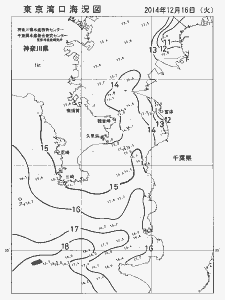 東京湾口海況図(2014/12/16)
