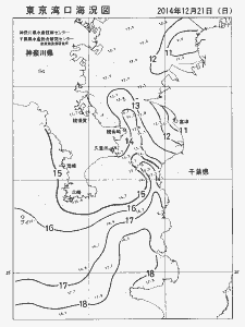東京湾口海況図(2014/12/21)