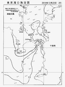 東京湾口海況図(2014/12/22)