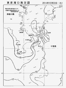 東京湾口海況図(2014/12/23)