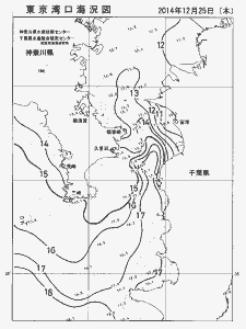 東京湾口海況図(2014/12/25)