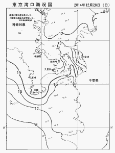 東京湾口海況図(2014/12/28)