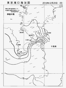 東京湾口海況図(2014/12/29)