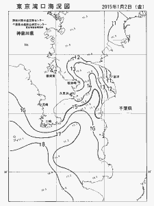 東京湾口海況図(2015/01/02)