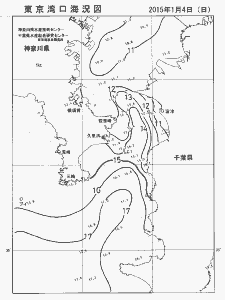 東京湾口海況図(2015/01/04)