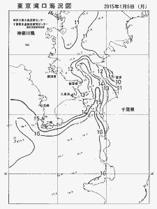 東京湾口海況図(2015/01/05)