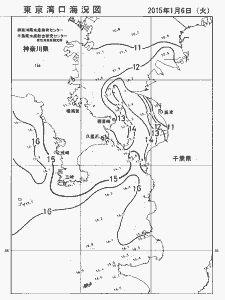 東京湾口海況図(2015/01/06)