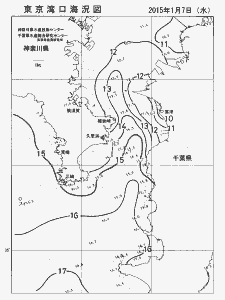 東京湾口海況図(2015/01/07)