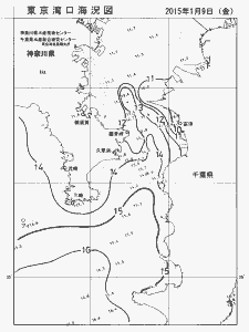 東京湾口海況図(2015/01/09)