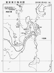 東京湾口海況図(2015/01/14)