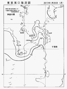東京湾口海況図(2015/01/26)