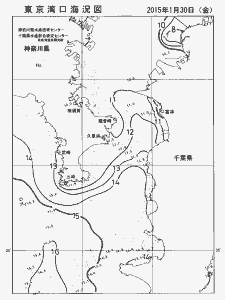 東京湾口海況図(2015/01/30)
