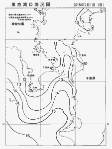 東京湾口海況図(2015/02/01)