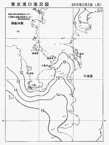 東京湾口海況図(2015/02/02)
