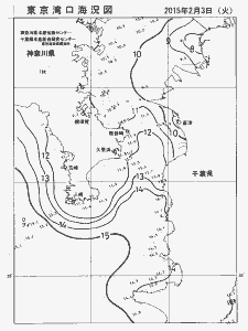 東京湾口海況図(2015/02/03)