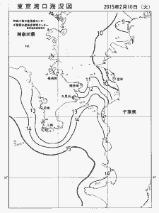 東京湾口海況図(2015/02/10)