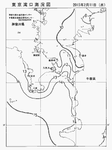 東京湾口海況図(2015/02/11)