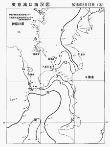 東京湾口海況図(2015/02/12)