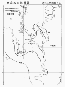 東京湾口海況図(2015/02/15)