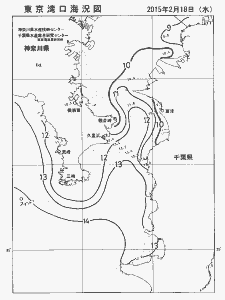 東京湾口海況図(2015/02/18)