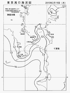 東京湾口海況図(2015/02/19)