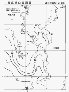 東京湾口海況図(2015/02/21)