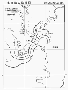 東京湾口海況図(2015/02/25)