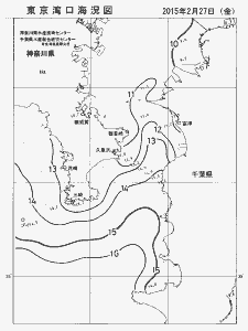 東京湾口海況図(2015/02/27)