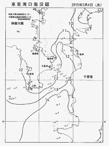 東京湾口海況図(2015/03/04)