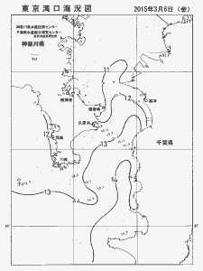 東京湾口海況図(2015/03/06)