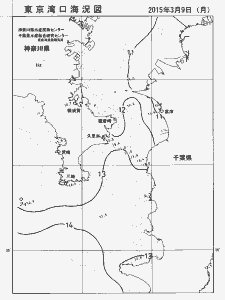 東京湾口海況図(2015/03/09)