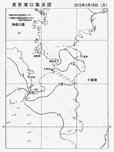 東京湾口海況図(2015/03/16)